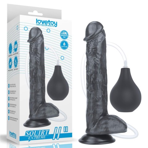 11'' Squirt Extreme Dildo - Black 11'' Squirt Extreme Dildo - Black