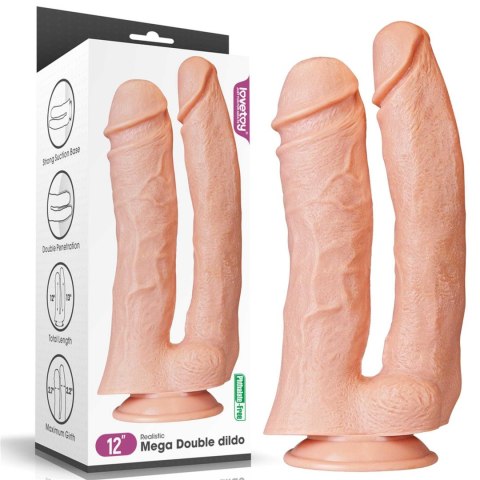 12'' Realistic Mega Double Dildo 12'' Realistic Mega Double Dildo