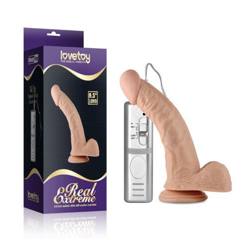 8.5"" Real Extreme Vibrating Dildo Flesh 8.5"" Real Extreme Vibrating Dildo Flesh