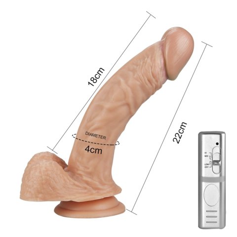 8.5"" Real Extreme Vibrating Dildo Flesh 8.5"" Real Extreme Vibrating Dildo Flesh