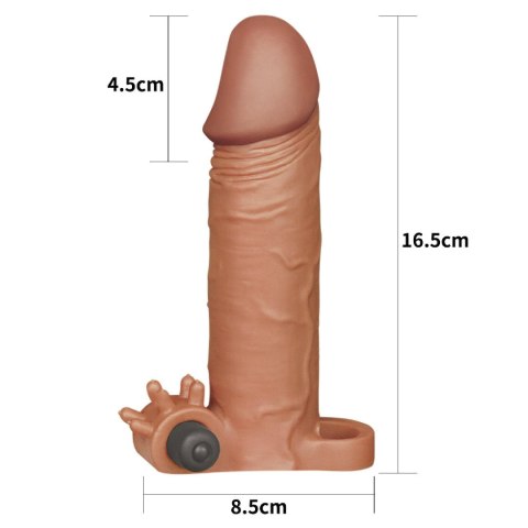 Add 2"" Pleasure X Tender Vibrating Penis Sleeve Brown Add 2"" Pleasure X Tender Vibrating Penis Sleeve Brown