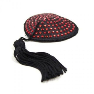 Toyz4lovers - Nasutniki - Heart shine nipples tassels (rosso)