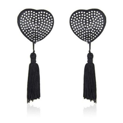 Toyz4lovers - Nasutniki - Heart shine nipples tassels (argento)