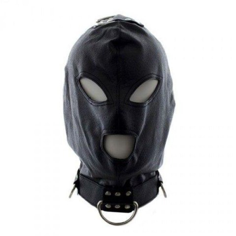 Maska-Bondage Hook Mask+Collar BLACK Maska-Bondage Hook Mask+Collar BLACK