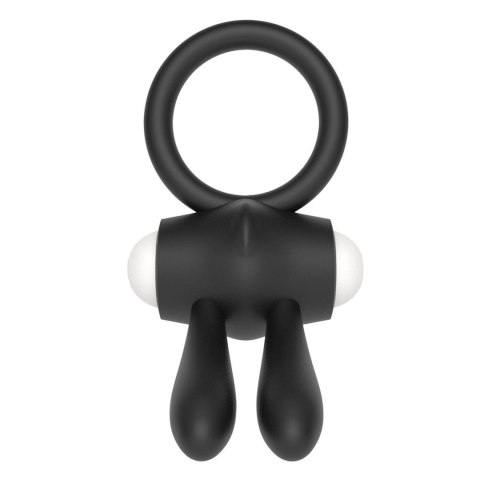 Power Clit Silicone Cockring Black Power Clit Silicone Cockring Black