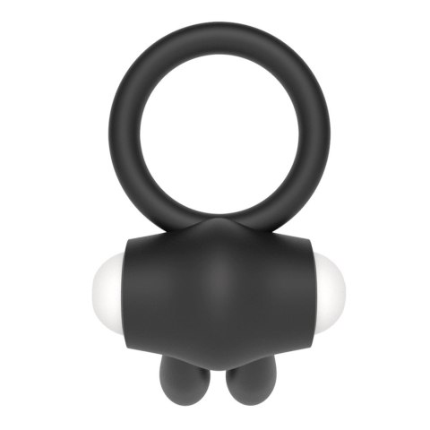 Power Clit Silicone Cockring Black Power Clit Silicone Cockring Black