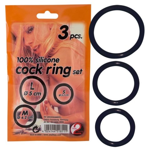 Silicone Cock Ring set 3 pcs Silicone Cock Ring set 3 pcs
