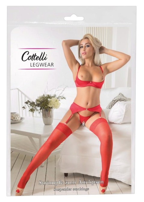Cottelli - Pończochy - Stockings red 5 Cottelli - Pończochy - Stockings red 5