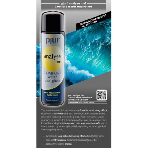 Pjur - Żel analny - pjur analyse me! Comfort glide 100 ml - waterbased with hyaluronan Pjur - Żel analny - pjur analyse me! Comfort glide 100 ml - waterbased with hyaluronan