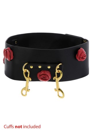 Pas - Róża - Wild Roses Bondage Belt Black