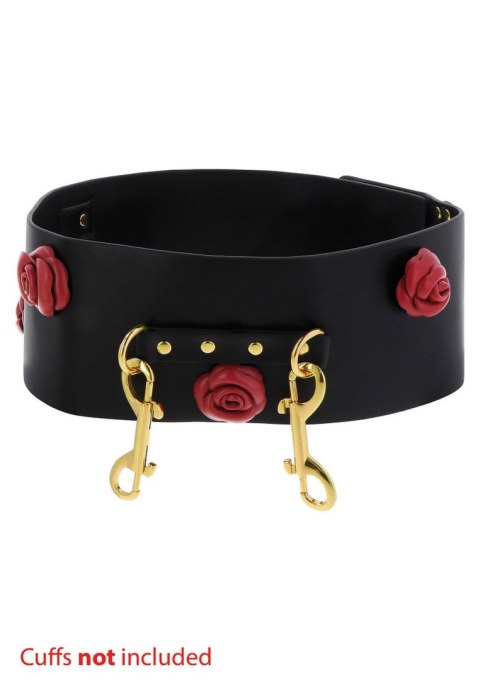 Pas - Róża - Wild Roses Bondage Belt Black Pas - Róża - Wild Roses Bondage Belt Black