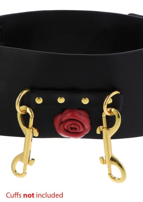 Pas - Róża - Wild Roses Bondage Belt Black Pas - Róża - Wild Roses Bondage Belt Black