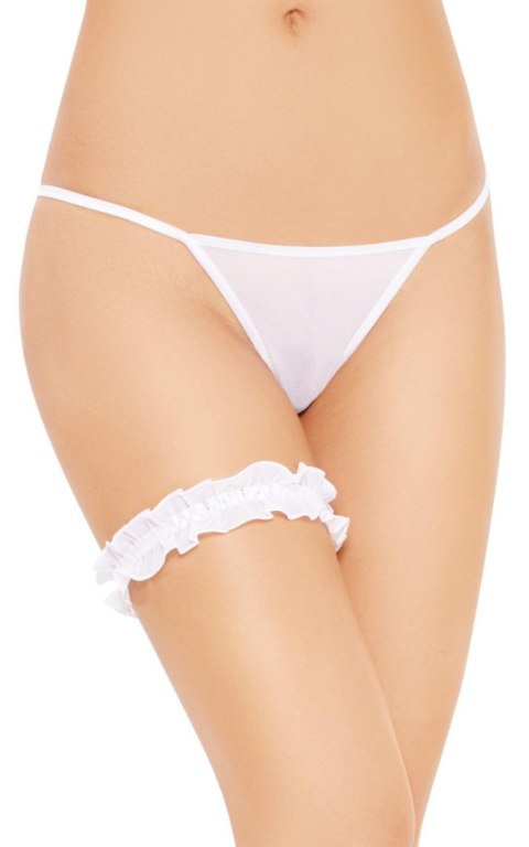 Softline - Podwiązka Garter 7406 - white S/L