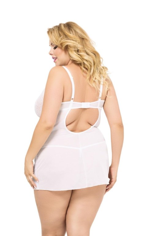 Softline - Babydoll - Laura - white 2XL