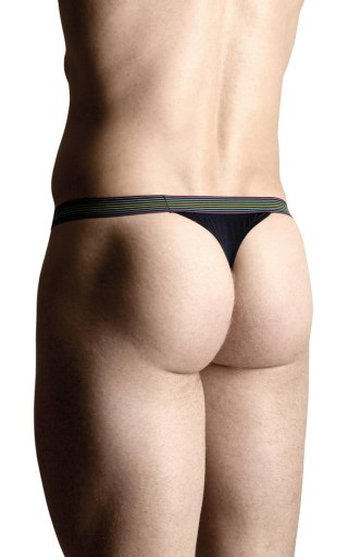 Softline - Stringi - Mens thongs 4496 - black XL