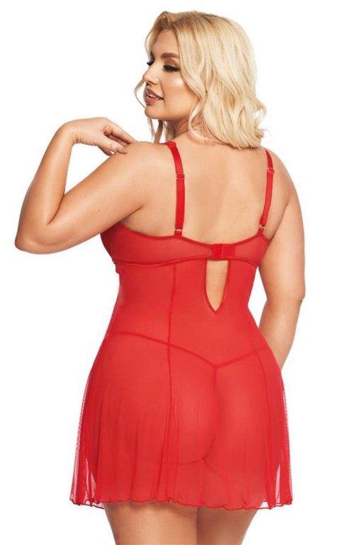 Softline - Babydoll - Berta - red 2XL