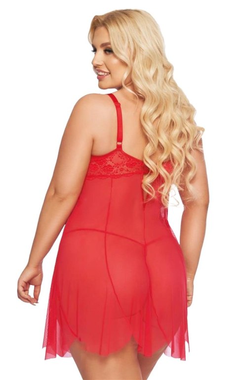 Softline - Babydoll - Carla - red 3XL