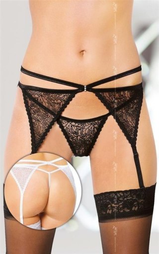 Softline - Pas do pończoch - Garterbelt 3318 - black M/L