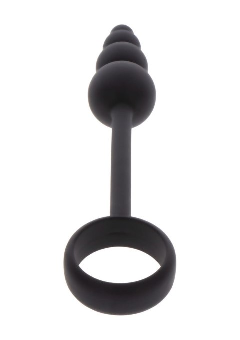 Anal Snake Plug & Penis Ring Black Anal Snake Plug & Penis Ring Black