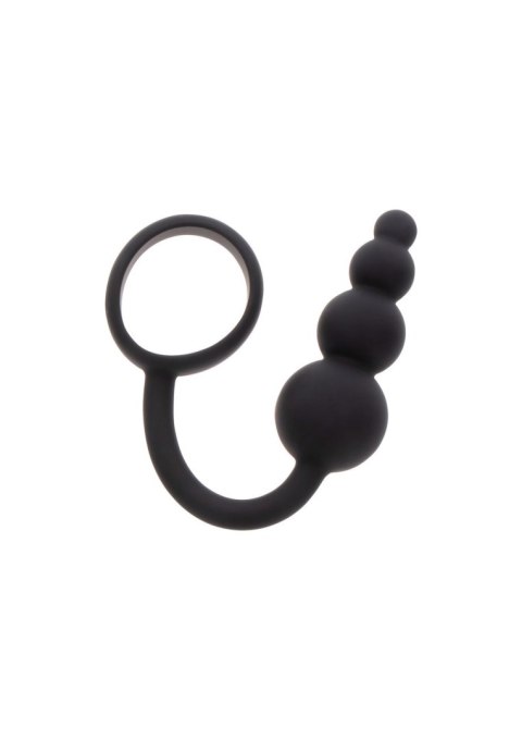 Anal Snake Plug & Penis Ring Black Anal Snake Plug & Penis Ring Black