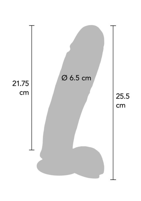 Dildo 10 inch with Balls Light skin tone Dildo 10 inch with Balls Light skin tone