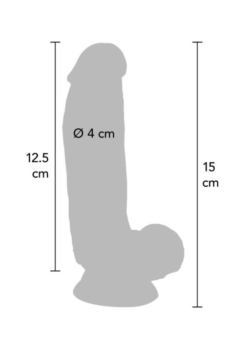 Dildo 6in. with Balls Vibrator Light skin tone Dildo 6in. with Balls Vibrator Light skin tone