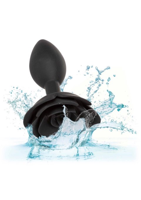 Large Rose Anal Plug Black Large Rose Anal Plug Black