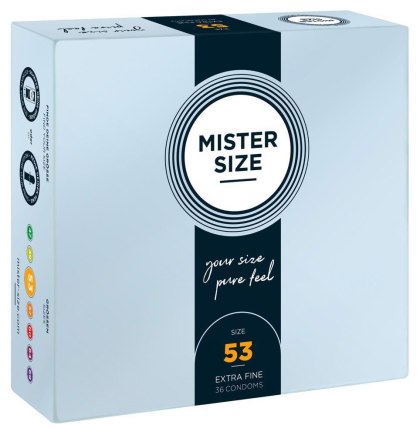 Prezerwatywy - Mister Size 53mm 36 szt