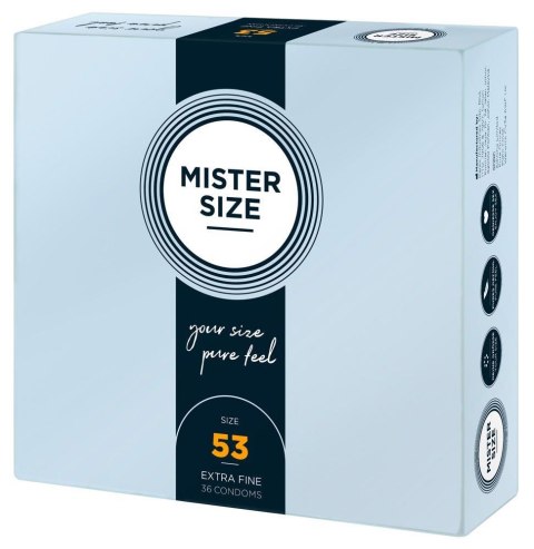 Prezerwatywy - Mister Size 53mm 36 szt Prezerwatywy - Mister Size 53mm 36 szt