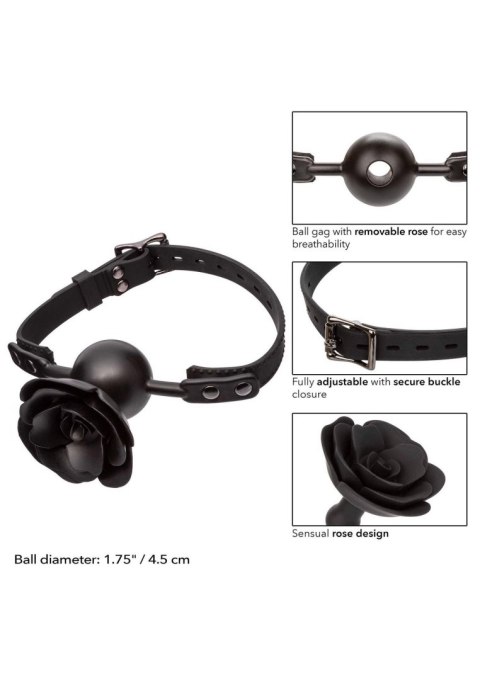 Removable Rose Gag Black Removable Rose Gag Black