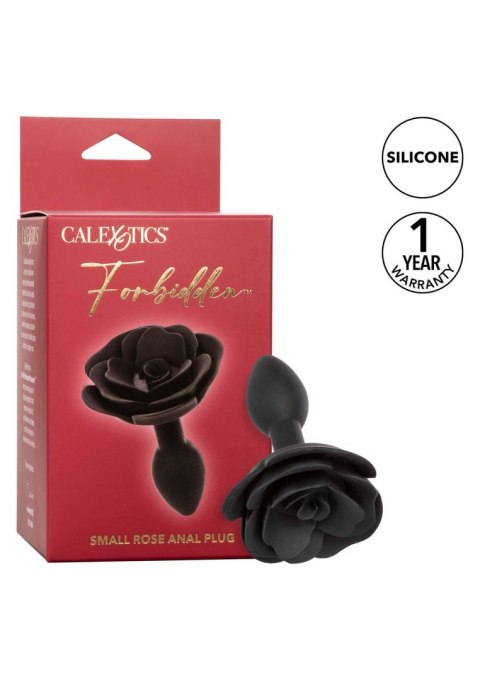 Small Rose Anal Plug Black Small Rose Anal Plug Black