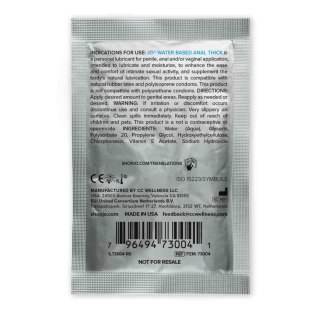 System JO - Lubrykant analny - Anal Thick Water Based Lubricant Sachet 5ml
