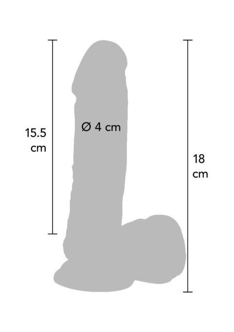 Wibrator - Dildo 7in. with Balls Vibrator Light skin tone Wibrator - Dildo 7in. with Balls Vibrator Light skin tone