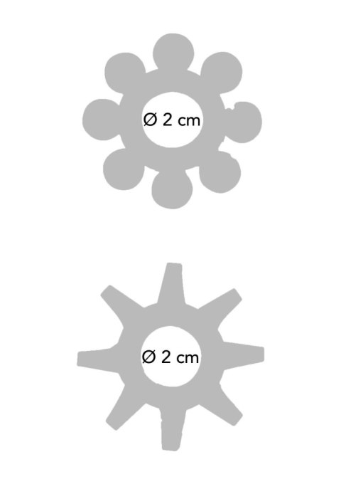 Zestaw 2 pierścieni - Power Stretchy Rings 2pcs Transparent Zestaw 2 pierścieni - Power Stretchy Rings 2pcs Transparent