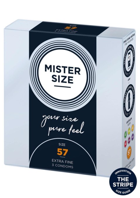 MISTER SIZE 57mm Condoms 3pcs Natural MISTER SIZE 57mm Condoms 3pcs Natural