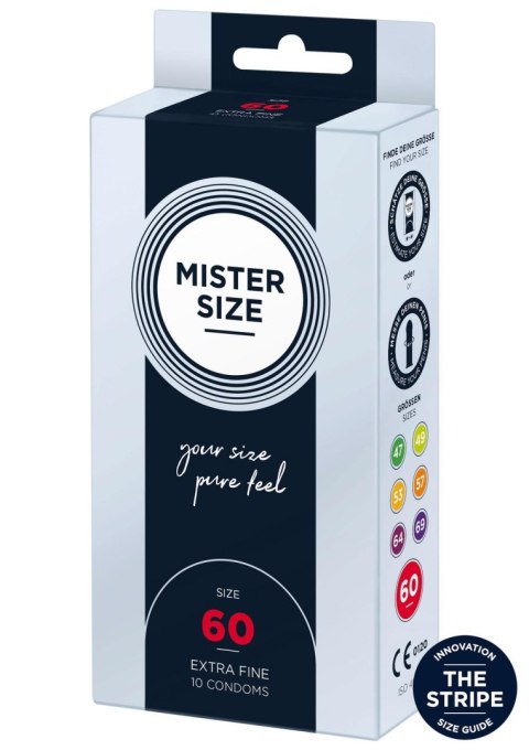 MISTER SIZE 60 mm Condoms 10pcs Natural MISTER SIZE 60 mm Condoms 10pcs Natural