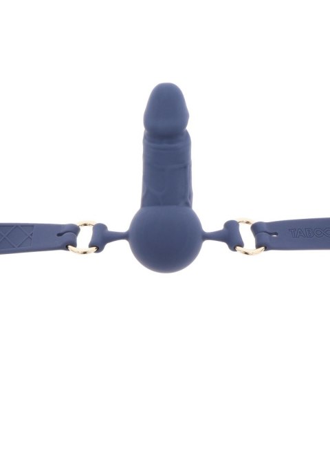 Silicone Penis Ball Gag Blue Silicone Penis Ball Gag Blue