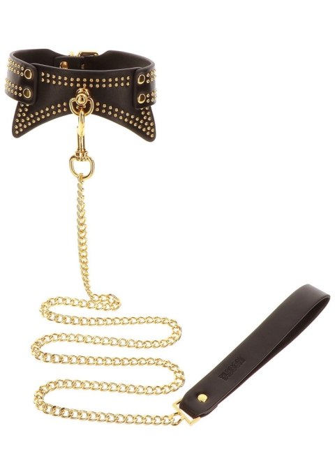 Smycz z obrożą - Studded Collar and Leash Black Smycz z obrożą - Studded Collar and Leash Black
