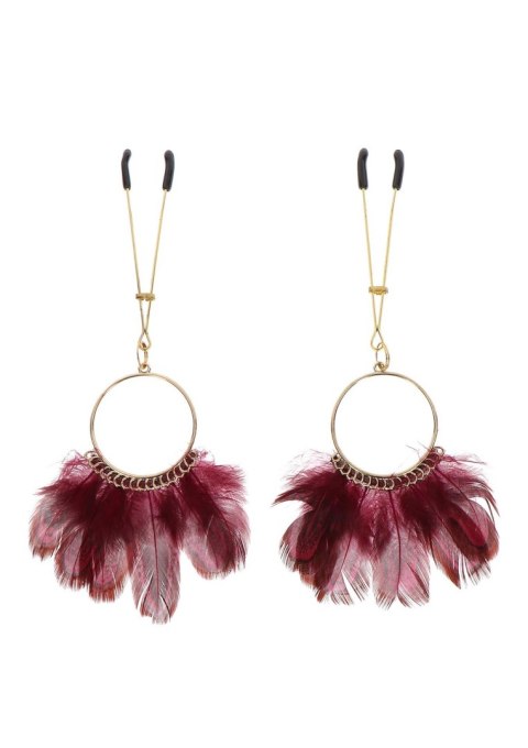 Tweezers With Feathers Gold Tweezers With Feathers Gold