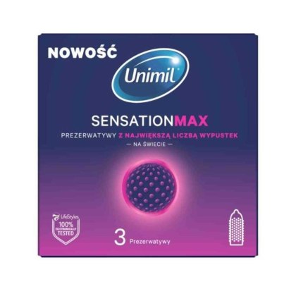 Prezerwatywy - UNIMIL SENSATION MAX 3 szt