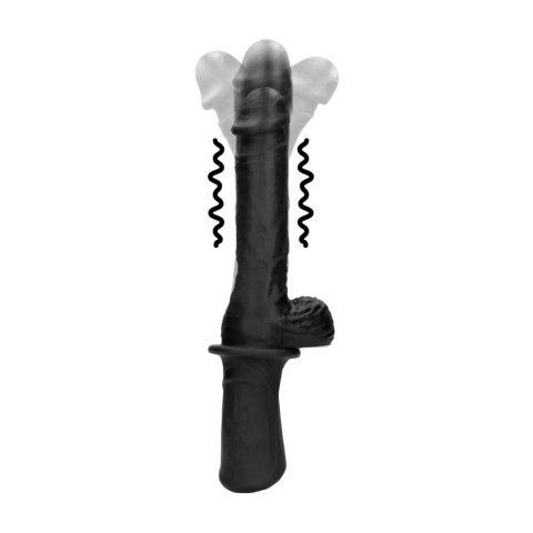 Hand Held Liquid Silicone Vibrating and Thrusting Sex Machine - Black Hand Held Liquid Silicone Vibrating and Thrusting Sex Machine - Black