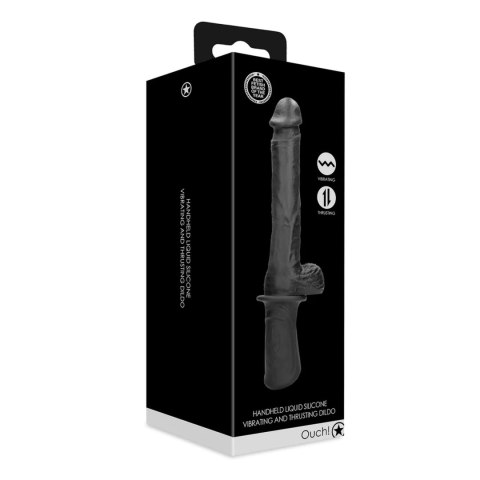 Hand Held Liquid Silicone Vibrating and Thrusting Sex Machine - Black Hand Held Liquid Silicone Vibrating and Thrusting Sex Machine - Black