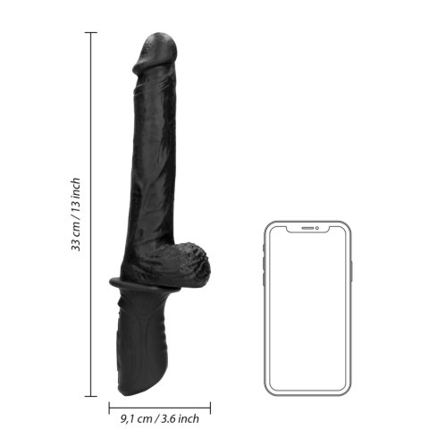 Hand Held Liquid Silicone Vibrating and Thrusting Sex Machine - Black Hand Held Liquid Silicone Vibrating and Thrusting Sex Machine - Black