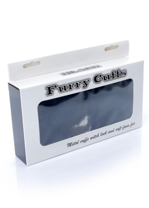 Kajdanki Fetish B - Series- Furry Cuffs Black - WYPRZEDAŻ Kajdanki Fetish B - Series- Furry Cuffs Black - WYPRZEDAŻ