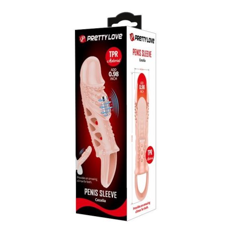 PRETTY LOVE - Cecelia PENIS SLEEVE , Vibration - WYPRZEDAŻ PRETTY LOVE - Cecelia PENIS SLEEVE , Vibration - WYPRZEDAŻ