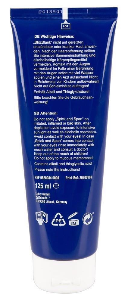 BlitzBlank - Krem do depilacji - shaving cream 125 ml BlitzBlank - Krem do depilacji - shaving cream 125 ml