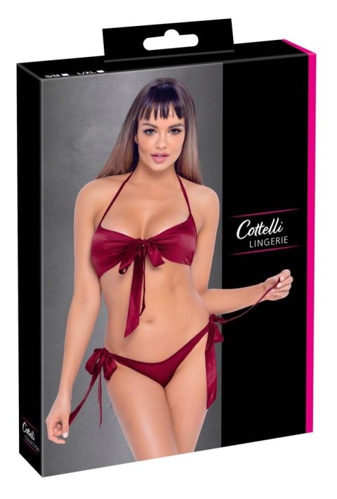 Cottelli - Komplet - Bra and Briefs red S/M Cottelli - Komplet - Bra and Briefs red S/M