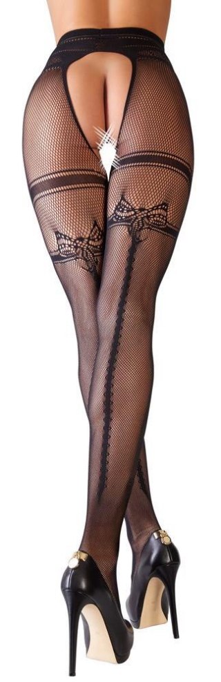Cottelli - Rajstopy - Crotchless Tights S/M