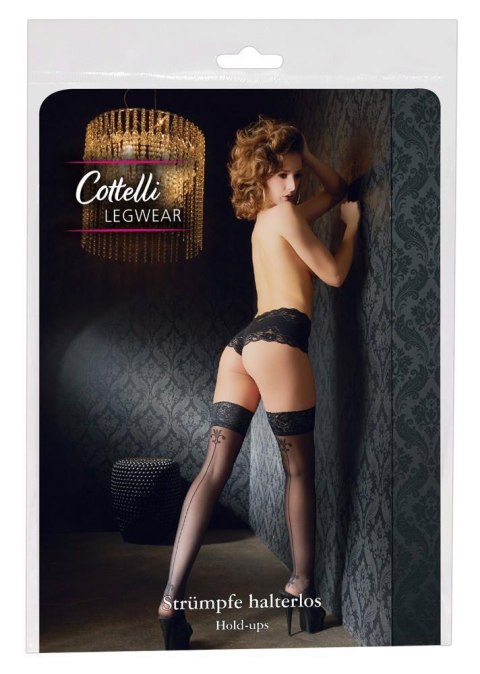 Cottelli - Pończochy - Hold-up Stockings with seam 4 Cottelli - Pończochy - Hold-up Stockings with seam 4