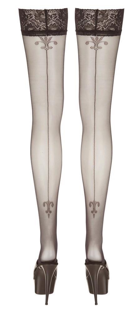 Cottelli - Pończochy - Hold-up Stockings with seam 4 Cottelli - Pończochy - Hold-up Stockings with seam 4